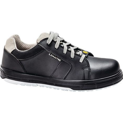 Zapato de seguridad Veggie talla 44 microfibra negra S3 SRC ESD EN20345 LEMAITRE
