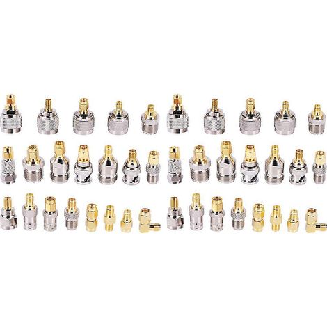 Deux kits de connecteurs SMA vers SMA BNC NF UHF, adaptateur RF type 20, SMA femelle vers F mâle, SMA femelle vers F femelle. (1/5)
