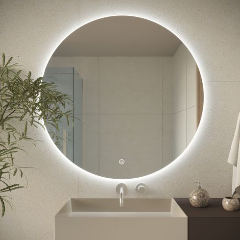 LOMAZOO Miroir de salle de bain avec éclairage LED - Miroir de