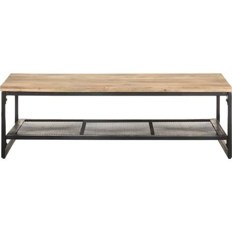 Maison Exclusive - Tavolino da Salotto 110x60x35 cm in Legno Massello di Mango (1/5)