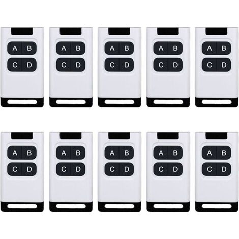 10 Télécommandes 433 MHz Universelles Pour Porte De Garage Voiture électrique Et Projecteur Rideaux (1/4)