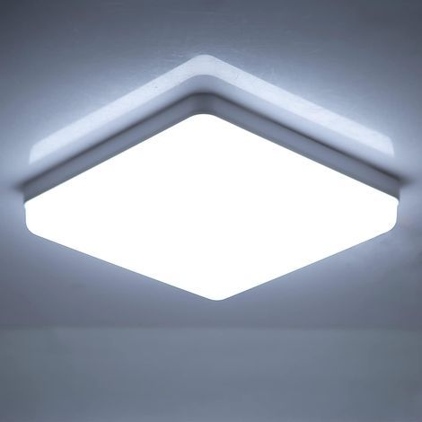 36W LED Ceiling Light Fixture, 6500K, 3540LM, IP44, Bathroom Ceiling Light, Suitable for Kitchen, Hallway, Bedroom, 23CM (1/5)