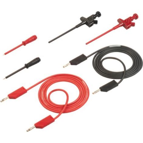 SKS Hirschmann PMS 4 CO Messleitungs-Set Lamellenstecker 4 mm Lamellenstecker 4 mm 1.00 m Schwarz, R (1/4)