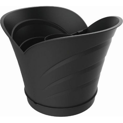1CF VASO TULIPANO SET 2 VASI Col. Grigio cm. 34,5x19x30 h (1/2)