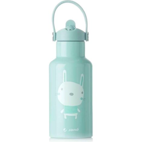 Jané Thermos Liquidi Neonato, Bevande 12 Ore Calde e 24 Ore Fredde, Acciaio Inox, 350 ml, Senza BPA, Verde (1/5)