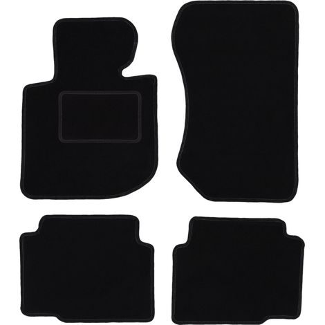 Alfombrillas de terciopelo negro para BMW 3 E36 compacto, coupé, sedán, familiar, touring (1991-2000) (1/5)