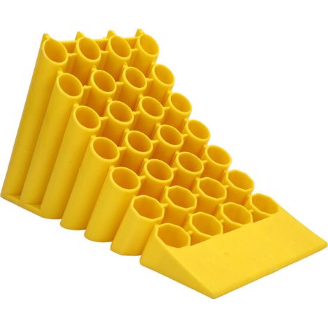 Cale de roue robuste de 44 x 20 x 50 cm (17,32 x 7,87 x 19,69 po), capacité de charge de 1 à 3 tonnes, antidérapante et offrant une sécurité accrue pour voiture, caravane, camping-car, camion et quad (1/5)