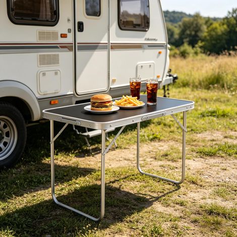 Table pliante ultra-légère portable multifonctions camping pêche (1/5)