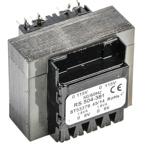 Transformateur pour circuit imprimé, Vout 6V c.a., 2 sorties, 3VA ( Prix pour 1 )