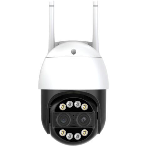 8MP 4K PTZ IP WiFi Caméra De Sécurité Extérieure For La Sécurité À Domicile 8X Zoom Numérique CCTV Caméra De Surveillance Double Objectif 2,8 MM+12 MM WiFi Sécurité CCTV Caméra Couleur Vision Nocturne (1/5)