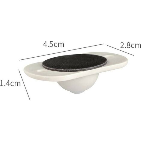 Confezione da 16 rotelle adesive, rotelle a sfere autocolanti, rotelle trasportabili a 360° per piedi di mobili (1/3)