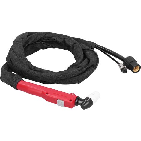 Torche de coupe plasma PT31 poignée droite, pistolet découpeur 40A 50A pour machine de découpe, inclinaison 65°, tête conique, compatible câble 5m (1/5)