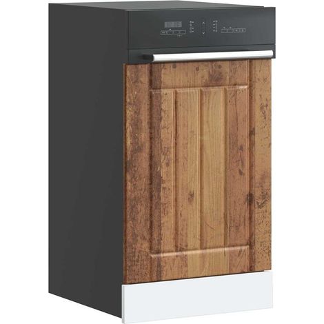 Dishwasher Panel Lucca Old Wood Engineered Wood vidaXL