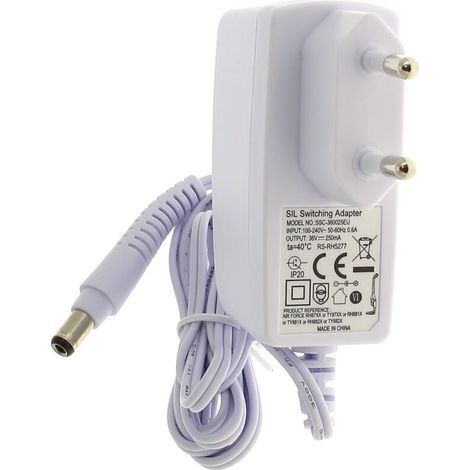 Chargeur 36V RS-RH5277 Accessoire pour aspirateur Rowenta Compatible avec modèles AIR FORCE Charge rapide et efficace