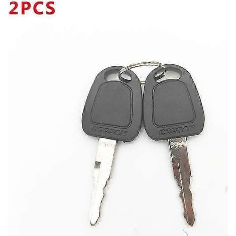 2 clés F900 pour excavatrice Daewoo Doosan Bobcat Terex, engin de chantier, contacteur de démarrage, serrure de porte, compatible E80 (1/2)