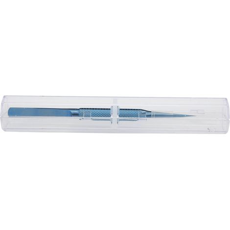 Pinces en alliage de titane 0.15mm anti aimant pour microscopie et réparation avec clip anti surpression et boîte (1/5)