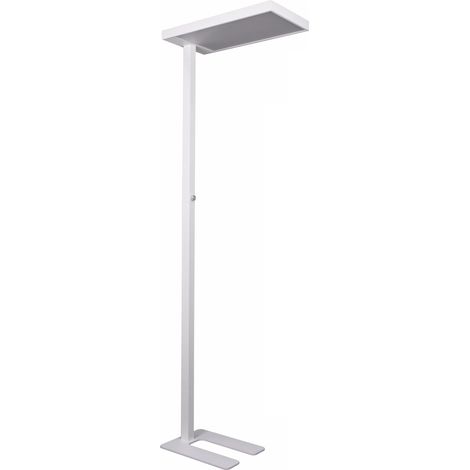 LED Stehlampe Büro LUMANOVA IP40 / 4000K / 80W Alu weiß hjh OFFICE
