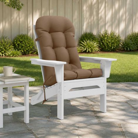 vidaXL Coussin de transat ensoleillé PUTTEN 100 % polyester Taupe (1/5)