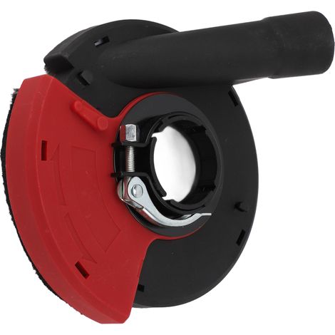 Carter de protection contre la poussière pour meuleuse d'angle 125/150 mm, en fonte PA66 rouge et noire, résistant à l'usure. (1/5)