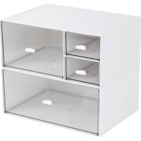 Rangement de Bureau avec Tiroirs, Organisateur de Maquillage pour Boîte de Rangement de Bureau pour Vernis à Ongles, Boîtes à, (1/5)