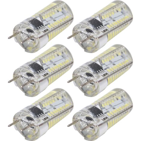 6er-Pack G8 5W 80LED-Lampen, warmweiß (110V) für Decken-, Pendel-, Wand- und Tischleuchten – CE/RoHS-zertifiziert (1/5)