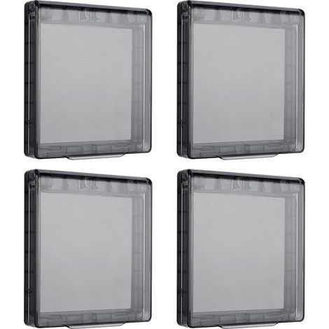 4 Pièces Couvercle De Prise De Commutateur, Couvercle De Prise Étanche, Couvercle De Prise De Salle De Bain, Accessoires De Prise De Commutateur (1/5)