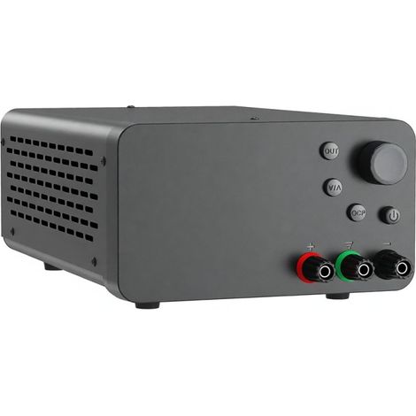 Fuente de alimentación de laboratorio WANPTEK de 120 V y 3 A, con pantalla LED de 4 dígitos, fuente de alimentación conmutada ajustable mediante codificador y botón de encendido/apagado de salida. (1/5)