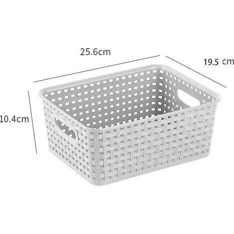 Panier de rangement blanc pour la maison, la chambre ou la buanderie, adapté aux espaces intérieurs et aux routines quotidiennes.-AquaForge (1/2)
