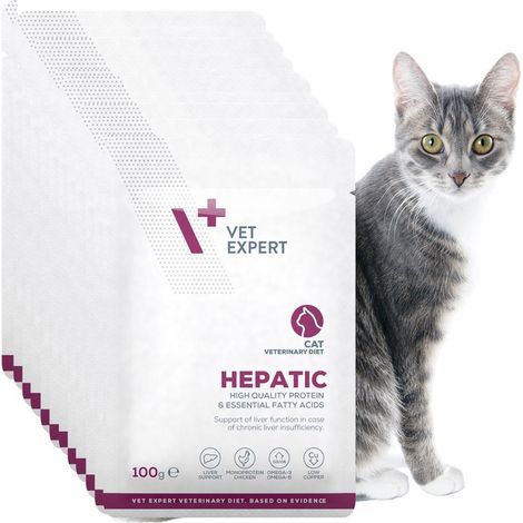 VET EXPERT HEPATIC CAT bustine 12x100g - alimento umido veterinario per gatti