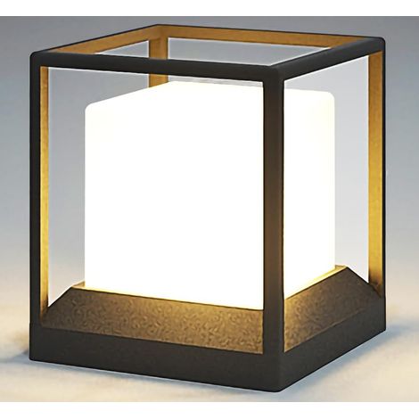 Lampe de Poteau Extérieur LED Noir 20W (1/5)