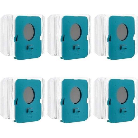 6 Pièces Sac à Poussière Clean Station pour Samsung Bespoke Jet VCA-ADB95, Sacs de Rechange pour Aspirateur, Sacs d'Aspirateur, Accessoires pour Aspirateurs