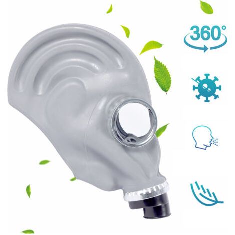 Industrielle Gesichtsmaske aus Kautschuk mit selbstdämpfender Filtration zum Schutz vor Farbe auf der Pistole (1 Stück Maske) (1/2)