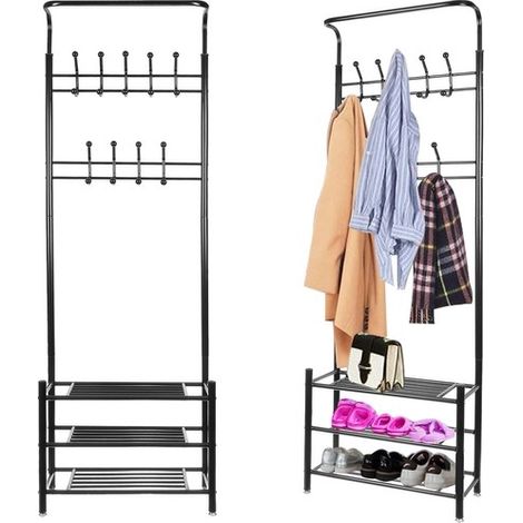 Organisateur de chaussures, 190 cm, pour entrée, chambre ou dressing, adapté aux espaces intérieurs et aux routines quotidiennes.-AquaForge (1/5)