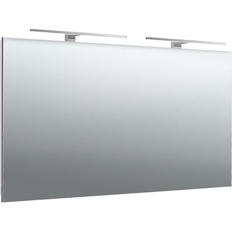 Espejo con luz LED emco mee, dos luces superiores, 1600 x 790 mm, (1/5)
