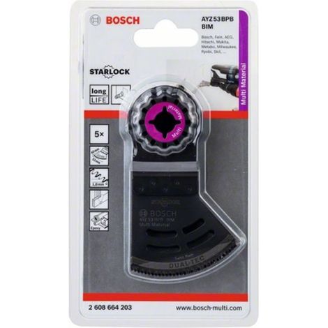 Bosch AYZ 53 BPB Hojas de sierra bimaterial pack 5
