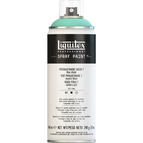 Liquitex 4457317 - Vernice Spray Professionale A Base D'acqua, Blu Di Ftalo 7 Tonalita' Blu, 400ml, 1 Pezzo (1/5)