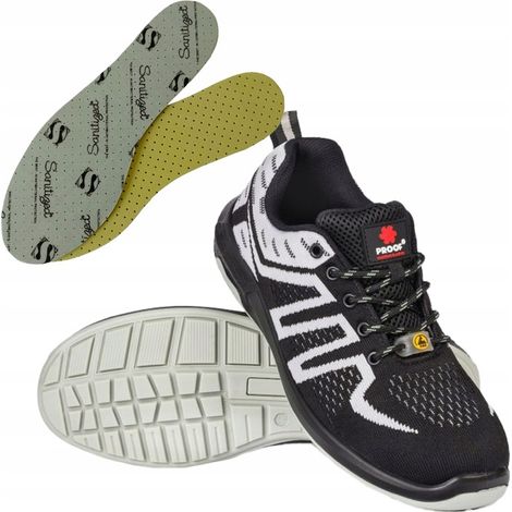 PROOF SCHUTZARBEITSSCHUHE ULTRALEICHT ADIDAS KAPS5 S1 ESD GRÖSSE 44+ EINLEGESOHLE