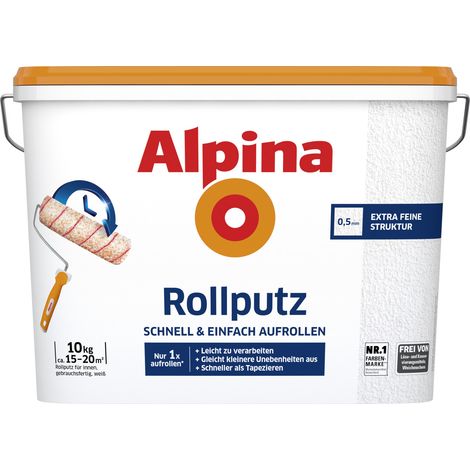 Alpina Rollputz 10 kg 0,5 mm Körnung weiß Putz (1/3)