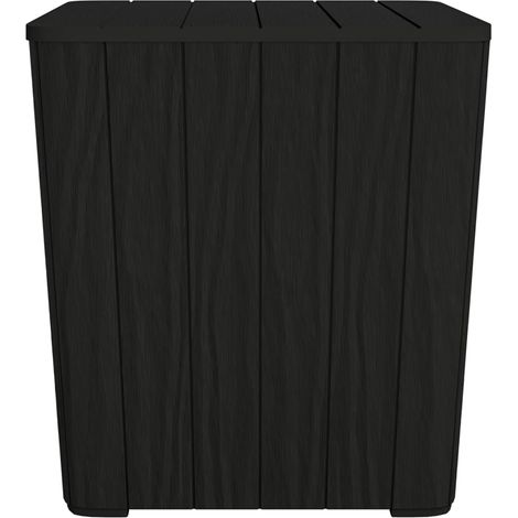 Table de jardin,Table d'extérieur avec couvercle amovible noir polypropylène CFW48868 (1/5)