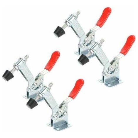 4Pcs Gh-201B Sauterelles A Degagement Rapide D'Outils A Main Capacite Du 90 Kg / 198Lbs (1/4)