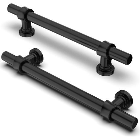 2 pezzi Maniglie Interasse fori 128 mm Nero Opaco Maniglie per mobili Maniglie per armadi Maniglie da cucina Maniglie per cassetti (1/5)