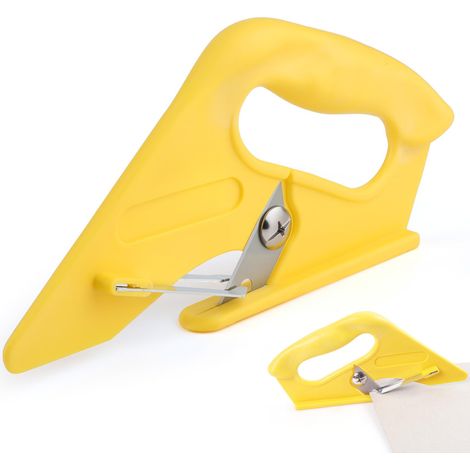 Universeller Teppichschneider – Robuster Teppichschneider mit Kunststoffgriff, professionelles Schneidewerkzeug für Vinyl, ideal zum Schneiden von Teppich, Stoff, Tapete, Karton und Leder.