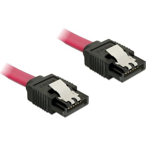 SATA 6 Gb/s Kabel, 30cm Verwendung: Embout von SATA-Festplatten / -Laufwerken ans Mainboard
