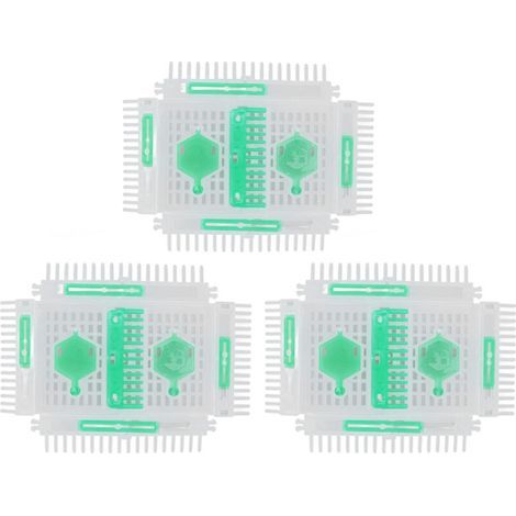 Lot de 3 boucles à goupille en plastique pour cages à reines, housse d'outils apicoles, accessoires pour matériel apicole - (1/5)