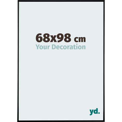 yd. - Cadre photo 68x98 - Noir Brillant - Plastique - Evry