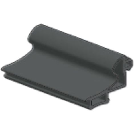 Dichtung AL-EPDM-B, Glasstärke 8,10,und 12 mm, Kunststoff grau