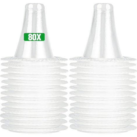 80 embouts de protection pour thermomètre, protections pour sonde auriculaire, embouts de rechange sûrs, hygiéniques et jetables pour thermomètre, pour enfants et adultes (1/5)