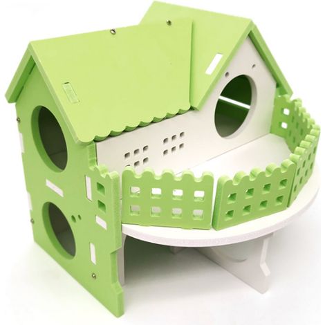 Cachette pour hamster, cabane à monter soi-même, accessoires de décoration pour cage, jouets pour hamster, chambre pour hamster (1/5)
