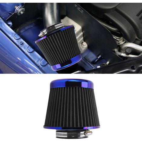 Fahrzeugmodifikation: 3-Zoll (76 mm) Universal-Hochleistungs-Ansaugfilter mit pilzförmigem Chromkopf (schwarz). (1/5)