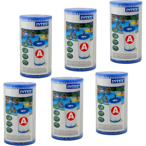 OFFERTA INTEX 6 FILTRI CARTUCCIA MOD. A 59900 29000 PER POMPA PISCINA
